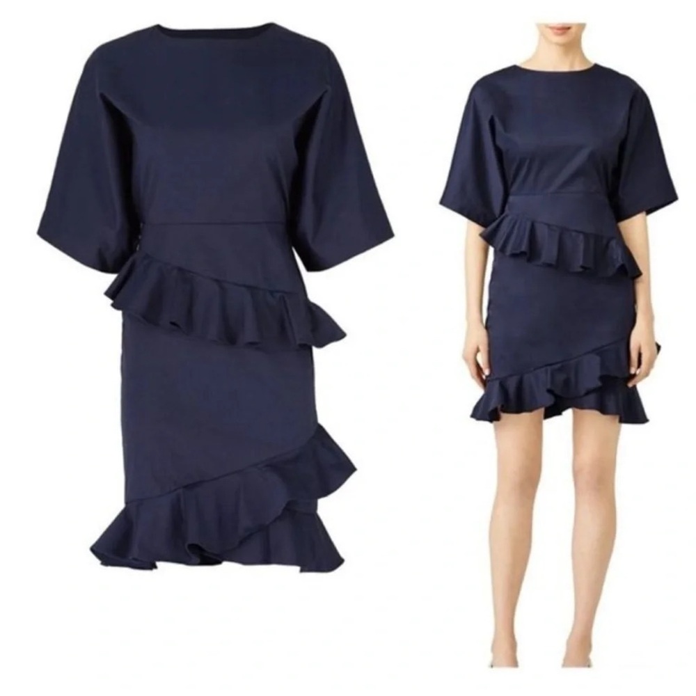 FAME & PARTNERS Amelia Dress Bateau‎ neck mini dress dolman sleeve size 8